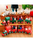 Tren de Navidad pintado de madera sexy delantal Santa/oso/muñeco de nieve chico juguetes regalo ornamento Año Nuevo Navidad deco