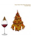 Feliz Navidad decoración para el hogar 2019 funda de botella de Navidad copa de vino dije regalo de Navidad decoración Noel 2019