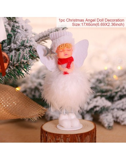 Navidad Ángel muñeca Feliz Navidad decoración para el hogar Navidad elfo árbol colgante 2019 regalos de Navidad Deco Noel Navida