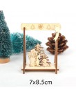 2 unids/lote DIY creativo pequeño hueco adornos navideños de madera para casa ornamento para fiesta de Navidad decoraciones niño