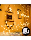 QIFU USB cortina luz Feliz Navidad decoración para el hogar 2019 adornos de Navidad árbol de Navidad colgantes regalos de navida