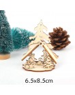 2 unids/lote DIY creativo pequeño hueco adornos navideños de madera para casa ornamento para fiesta de Navidad decoraciones niño