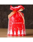 3/5 piezas Santa sacos de bolsa de regalo de Navidad de caramelo chocolate bolsa de Navidad decoraciones para el hogar Noel Año 
