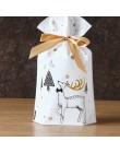3/5 piezas Santa sacos de bolsa de regalo de Navidad de caramelo chocolate bolsa de Navidad decoraciones para el hogar Noel Año 