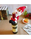 Año Nuevo 2020 botella de vino de Navidad cubierta de polvo de Santa Claus bolsas de regalo Navidad Noel decoraciones para la me