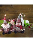 Regalos de navidad lindo Santa Claus alce y muñeco de nieve juguetes árbol de Navidad decoración de adornos colgantes para casa 