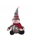 Regalos de navidad lindo Santa Claus alce y muñeco de nieve juguetes árbol de Navidad decoración de adornos colgantes para casa 