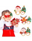 QIFU 2019 montura de gafas de Navidad diadema adornos de Navidad artículos de navidad regalo fiesta Cristmas decoración Año Nuev