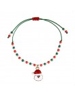 Taoup metálico Santa Claus pulsera de Navidad colgantes adornos de gota adornos de Navidad decoración de Navidad para el hogar N