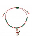 Taoup metálico Santa Claus pulsera de Navidad colgantes adornos de gota adornos de Navidad decoración de Navidad para el hogar N