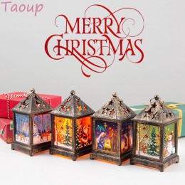 Taoup Feliz Navidad luces LED colgantes adornos de gota Decoración de mesa de Navidad para el hogar Navidad Santa Claus luces mu