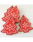 1 Uds. Rojo Navidad madera amor/corazón/árbol estrella adornos colgantes árbol de Navidad decoración colgante árbol de Navidad d