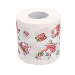 2019 lo más nuevo en rollo de papel festivo, decoraciones navideñas, decoración de papel higiénico para habitación de Santa Clau
