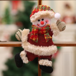 Año Nuevo 2020 Santa Claus/muñeco de nieve/ALCE muñeca adornos de árbol de Navidad Noel adornos navideños para el hogar Natal Na