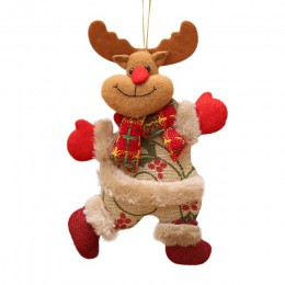 2019 adornos Feliz Navidad regalo De Navidad Santa Claus muñeco De nieve árbol De juguete muñeca colgar decoraciones para casa e
