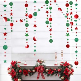 4M estrella brillante papel para crear copos de nieve guirnaldas colgantes adornos navideños para el hogar Año Nuevo 2020 Noel d