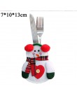 Mantel de mesa de Navidad cuchillo tenedor cojín para mesa almohadilla vajilla tapete posavasos de café decoración del hogar de 
