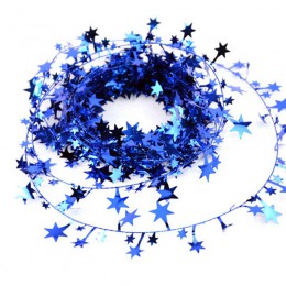 5m estrella colgante guirnalda de pino guirnalda de árbol de Navidad decoración 5 colores ornamento de decoración de Navidad
