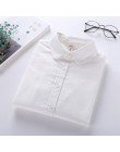 Blusa de mujer 2018 nueva marca Casual de manga larga de algodón Oxford camisa blanca mujer Oficina camisas excelente calidad Bl