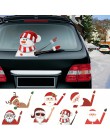 QIFU Santa Claus muñeco de nieve coche pegatina Feliz Navidad decoraciones para el hogar 2019 adornos de Navidad regalos de Navi