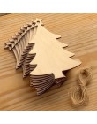 10 Uds fichas navideñas de madera adornos de árbol Navidad colgante fiesta boda cumpleaños decoración juego de mesa artes manual