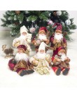 Feliz Navidad Santa Claus sentado muñeca tela Navidad muñeca decoración de navidad niños muñeca niños regalo para el ornamento d