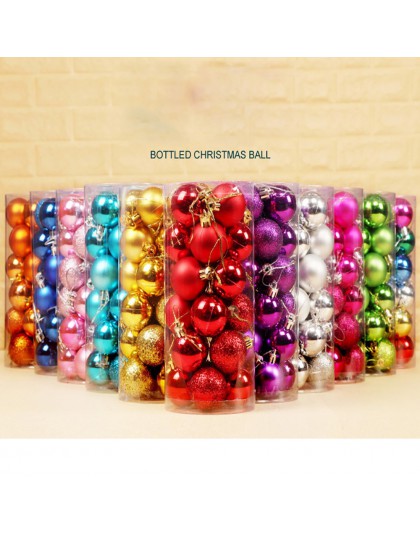 24 Uds Bola de árbol de Navidad bola colgante bola decoración para el hogar de la boda adorno de fiesta para el hogar Decoración