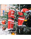 50cm colgante de Navidad Santa Claus muñeco colgante escalera de cuerda escalada árbol de Año Nuevo decoración del árbol de Navi