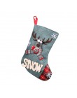 Medias de Navidad Santa Candy BagClaus calcetín regalo niños dulces bolsa Navidad Noel decoración para el hogar árbol de Navidad
