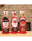 1/2/3/4 Uds. Cubierta de la botella de vino de Santa Claus adornos navideños para el hogar Año Nuevo decoración de Navidad calce