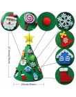 Our warm 3D DIY fieltro niño árbol de Navidad Año Nuevo niños regalos juguetes árbol Artificial Navidad decoración del hogar ado
