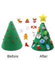 Our warm 3D DIY fieltro niño árbol de Navidad Año Nuevo niños regalos juguetes árbol Artificial Navidad decoración del hogar ado