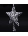 NICEXMAS estrella plateada árbol de Navidad Linda estrella brillante árbol de Navidad superior decoración árbol de Navidad 5 Pun