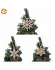 6 unids/lote Vintage Navidad copos de nieve colgantes de madera ornamentos artesanía de madera niños juguetes árbol de adornos d