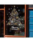 Feliz Navidad árbol ventana pared pegatina Navidad decoración para el hogar 2019 regalo de Navidad 2020 Año Nuevo ornamento Cris