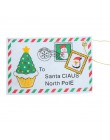 10 Uds. Bolsa de caramelos con letras para Santa Claus sobre de fieltro bordado decoración de Navidad ornamento niños regalos