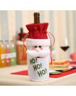 Regalo de Año Nuevo 2020 Santa Claus botella de vino cubierta de polvo Navidad Noel adornos navideños para el hogar Navidad 2019