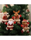 Новый год 1/4/2 piezas de Navidad colgante de regalo de Santa Claus muñeco de nieve oso alces Juguetes decoración de muñeca colg