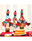 3 estilos nueva cubierta de punto decoración de Navidad cubierta de botella de vino aislamiento adornos navideños para el hogar 