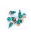 8 piezas árbol de Navidad Mini árboles artificiales decoraciones de Navidad para el hogar Oro Verde blanco árbol Navidad Año Nue