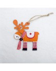 Adornos de Navidad pintados de alce de madera colgante regalo Santa Claus muñeco de nieve árbol juguete muñeca colgar decoración