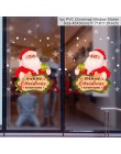 Feliz pegatinas de Navidad de ventana adornos navideños para el hogar 2019 adornos navideños regalo Navidad Natale Feliz Año Nue