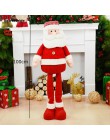 Nacido en pie retráctiles 43-76cm muñeca de Navidad decoración de Navidad grande Santa Claus alce y muñeco de nieve niños juguet