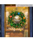 Feliz Navidad árbol ventana pared pegatina Navidad decoración para el hogar 2019 regalo de Navidad 2020 Año Nuevo ornamento Cris