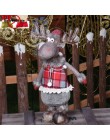 Nacido en pie retráctiles 43-76cm muñeca de Navidad decoración de Navidad grande Santa Claus alce y muñeco de nieve niños juguet