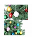 24 unids/lote Color 6 cm/2,4 pulgadas decoración de árbol de Navidad bola ornamentos colgar brillante Bola de adorno para la dec