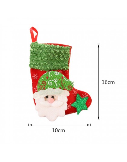 Medias de Navidad calcetines gato perro alce Navidad Año Nuevo bolsa de caramelos Navidad decoraciones árbol de Navidad adornos 