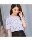 Blusa de chifón informal de manga de volantes de verano 2019 camisetas blancas de moda coreana delgadas para Mujer Tops elegante
