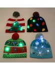 Gorros LED de árbol de Navidad con luces tejidas para niños adultos feos suéter de Navidad gorro de Navidad Año Nuevo 2019