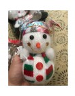 12x7cm muñeca de Navidad decoraciones de Navidad colgando muñeco de nieve de Navidad vestido de árbol de Navidad adorno colgante